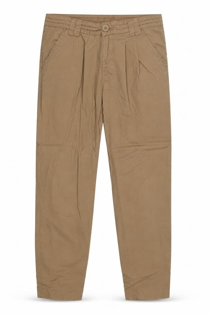 Front view of Republic White Label Women's Beige Chino Trousers, size 10