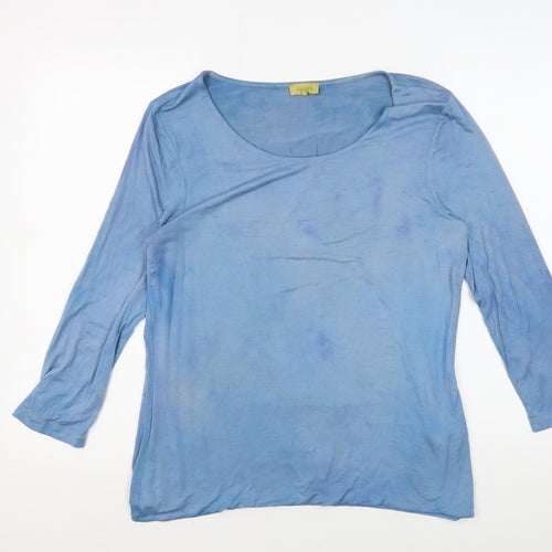Jaeger Women's Blue M Basic 3/4 Sleeve T-Shirt