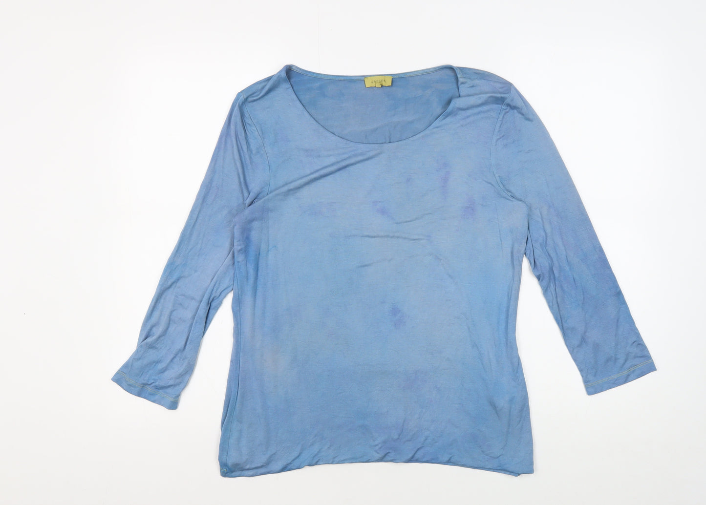 Jaeger Women's Blue M Basic 3/4 Sleeve T-Shirt