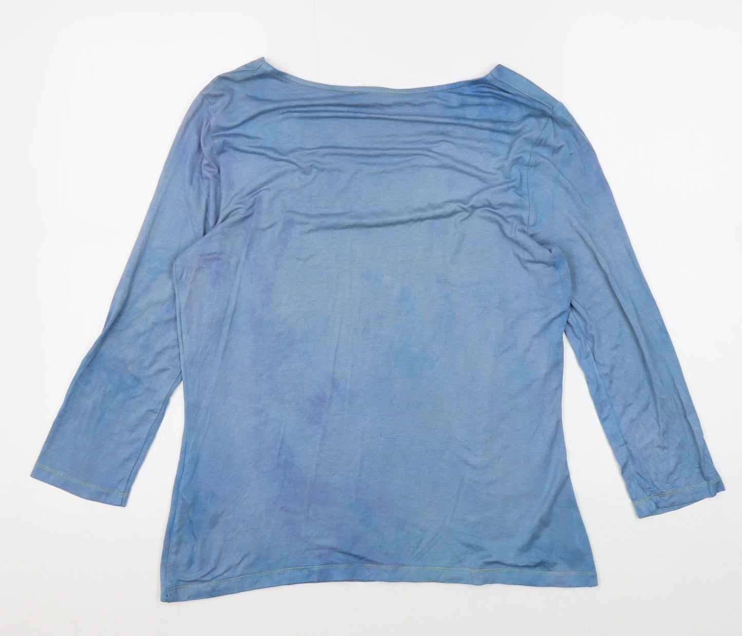 Jaeger Women's Blue M Basic 3/4 Sleeve T-Shirt