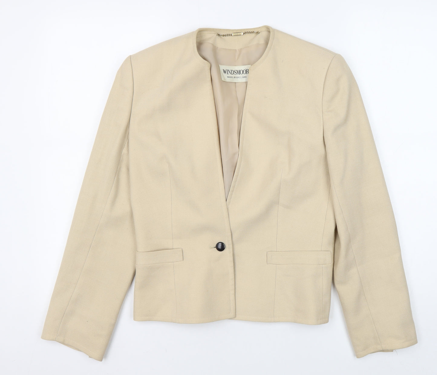 Windsmoor Women's Beige Blazer Size 8 Regular Fit