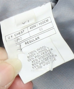 DKNY Men's Blue Slim Fit Waistcoat, Size 40S