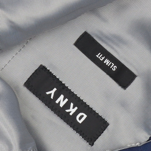 DKNY Men's Blue Slim Fit Waistcoat, Size 40S