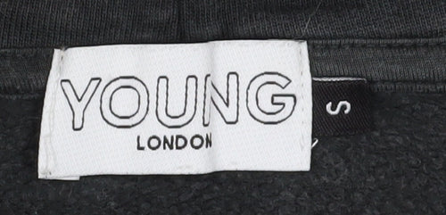 Young London Women's Black Hoodie Small Organic Cotton
