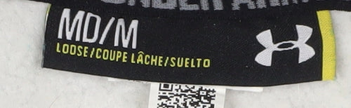 Under Armour Men's Grey Pullover Hoodie, Size M, Logo Accent