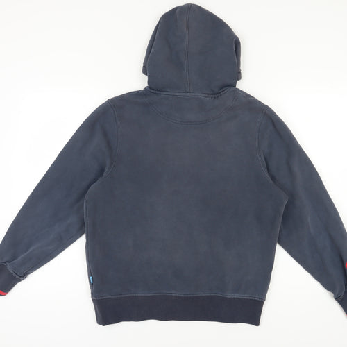 Canterbury Men's Blue Pullover Hoodie M with Rugby Logo