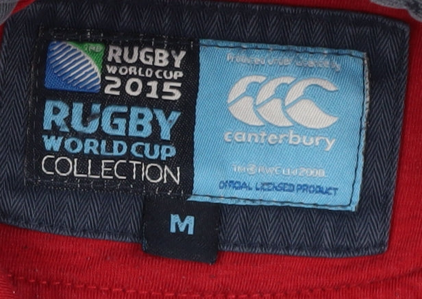 Canterbury Men's Blue Pullover Hoodie M with Rugby Logo