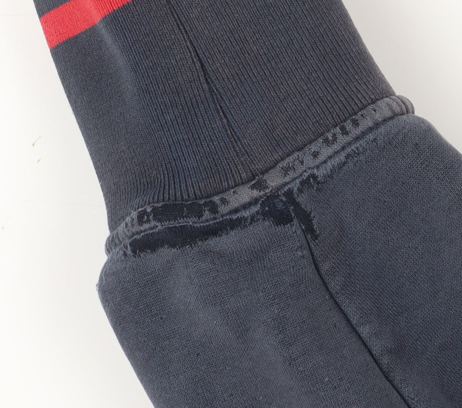 Canterbury Men's Blue Pullover Hoodie M with Rugby Logo