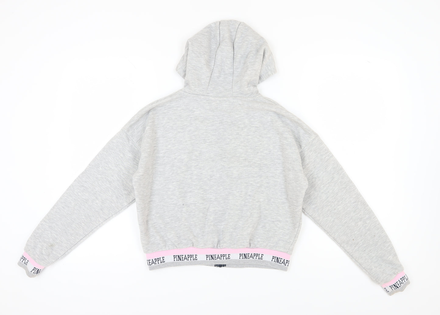 Pineapple Girls Grey Hoodie 13-14 Years Full Zip Casual