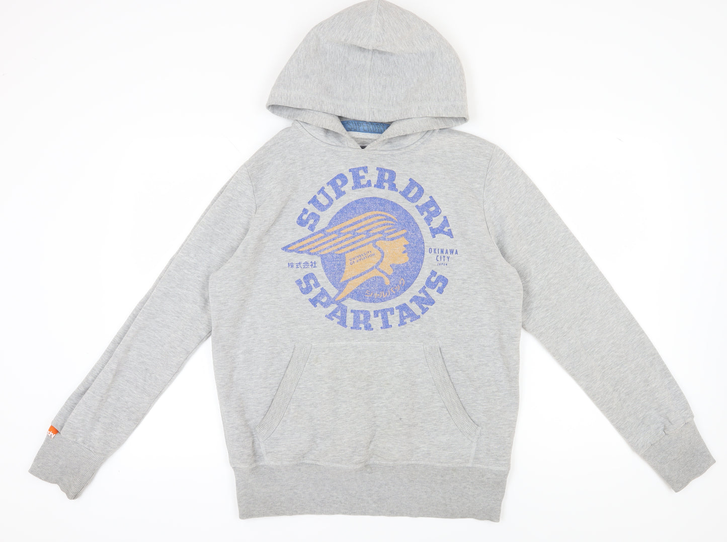 Superdry Men's Grey Pullover Hoodie Size M