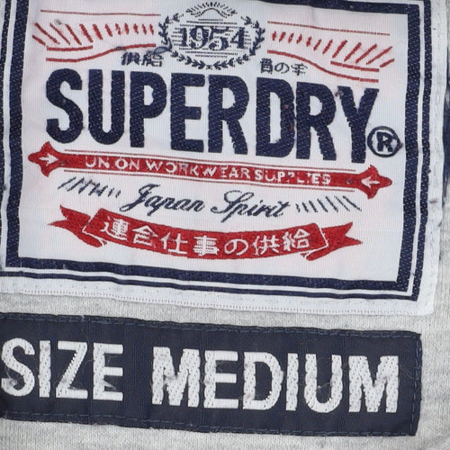 Superdry Men's Grey Pullover Hoodie Size M