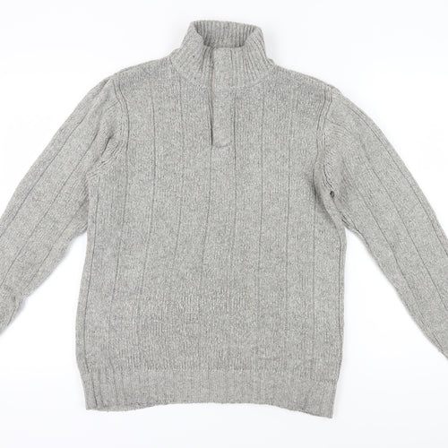 Marks and Spencer Men's Grey S Pullover Jumper