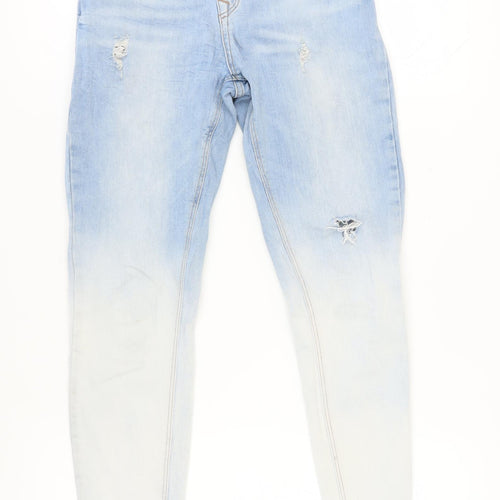 Superdry Women's Blue Skinny Jeans - Size S