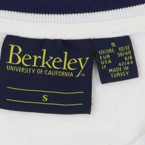 Berkeley White Pullover Sweatshirt Unisex Small