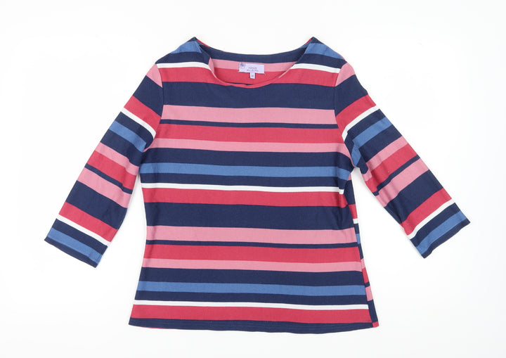 Honor Millburn Women's Multicoloured Striped T-Shirt - Size 14