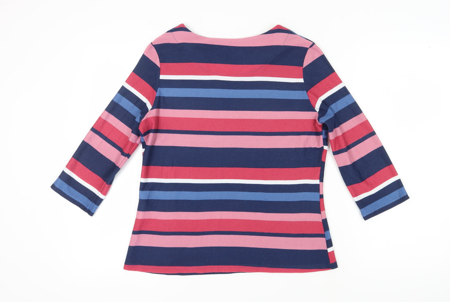 Honor Millburn Women's Multicoloured Striped T-Shirt - Size 14