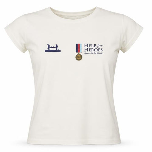 Jerzees Ivory Charity T-Shirt for Women, Size M