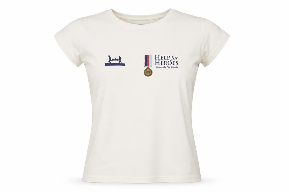 Jerzees Ivory Charity T-Shirt for Women, Size M