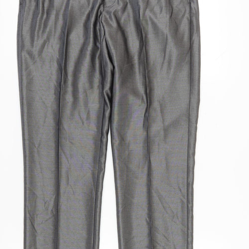 Burton Men's Grey Dress Pants, 34 Regular Fit