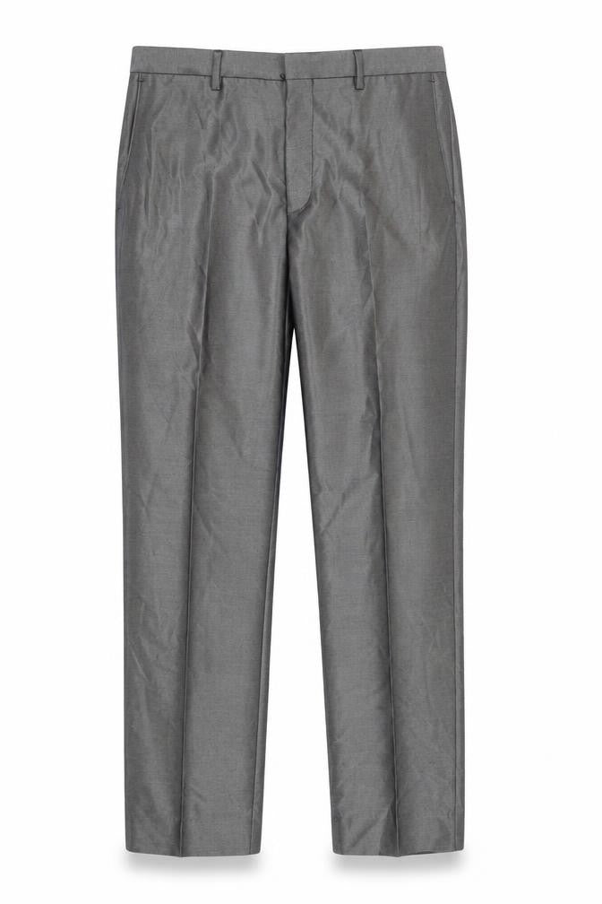 Front view of Burton Men's Grey Dress Pants, 34 Regular Fit