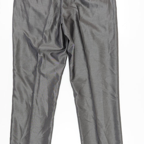 Burton Men's Grey Dress Pants, 34 Regular Fit