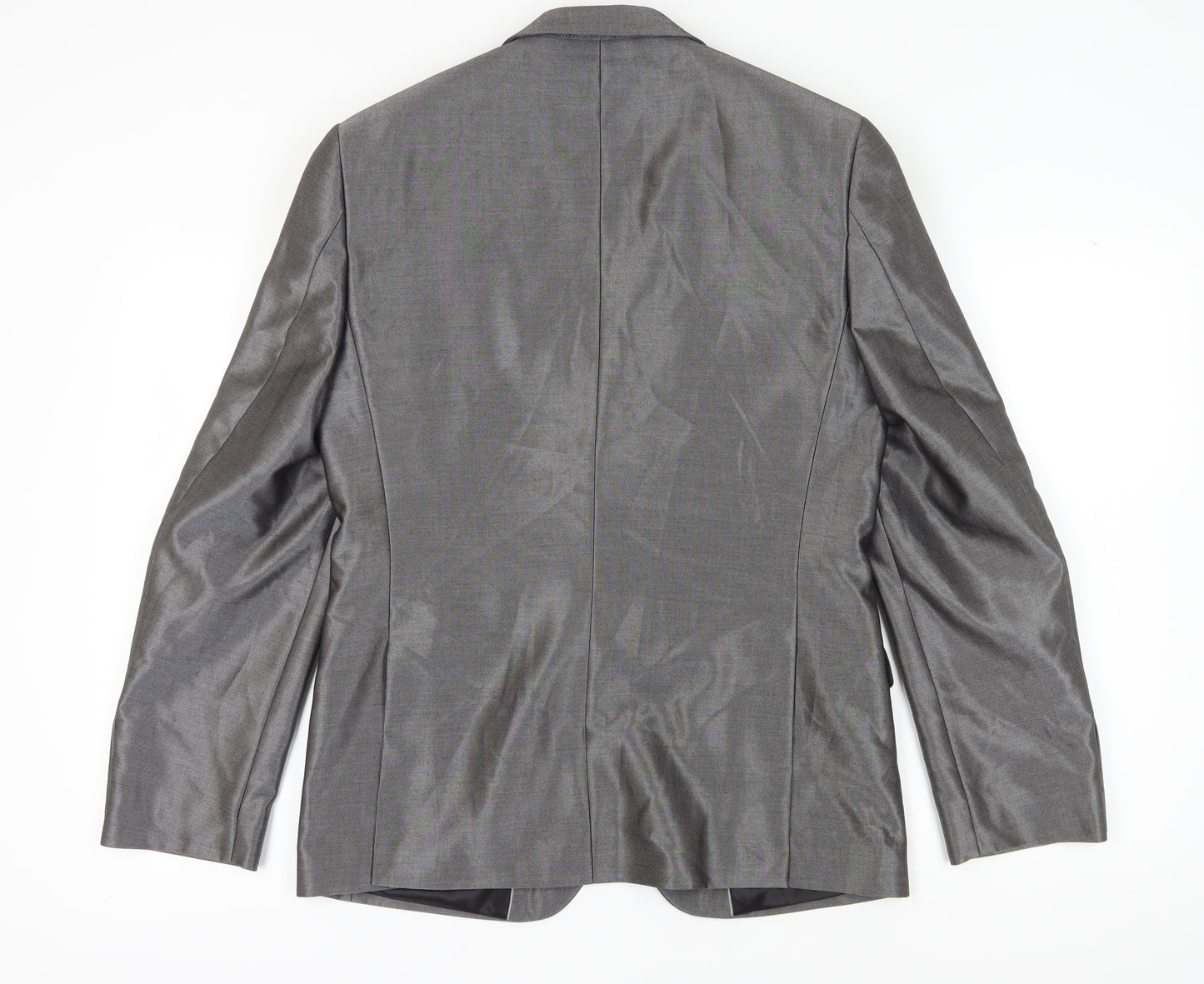 Burton Men's Grey Suit Jacket 40R Regular Fit