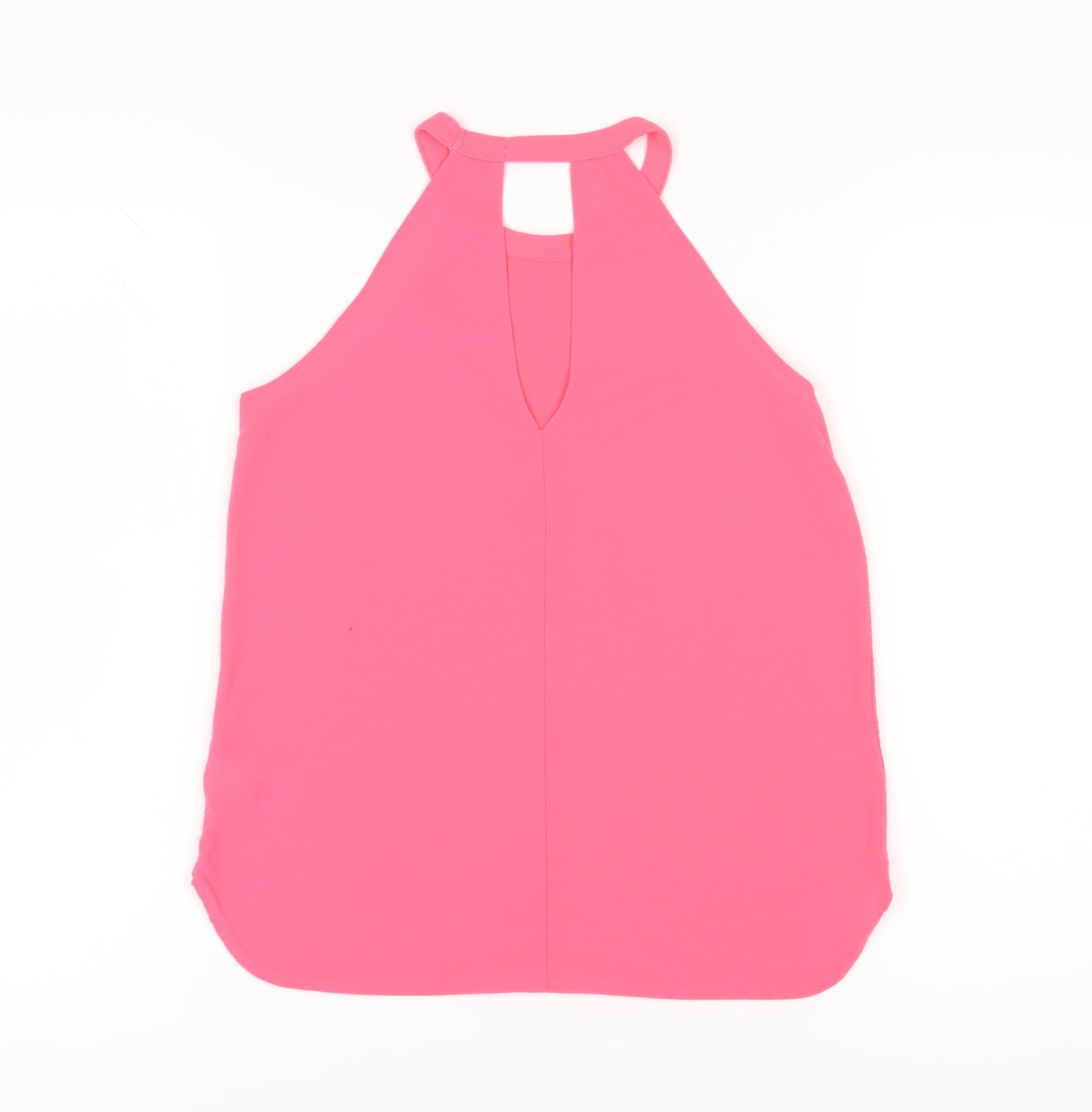River Island Women's Pink Halter Tank Top Size 8