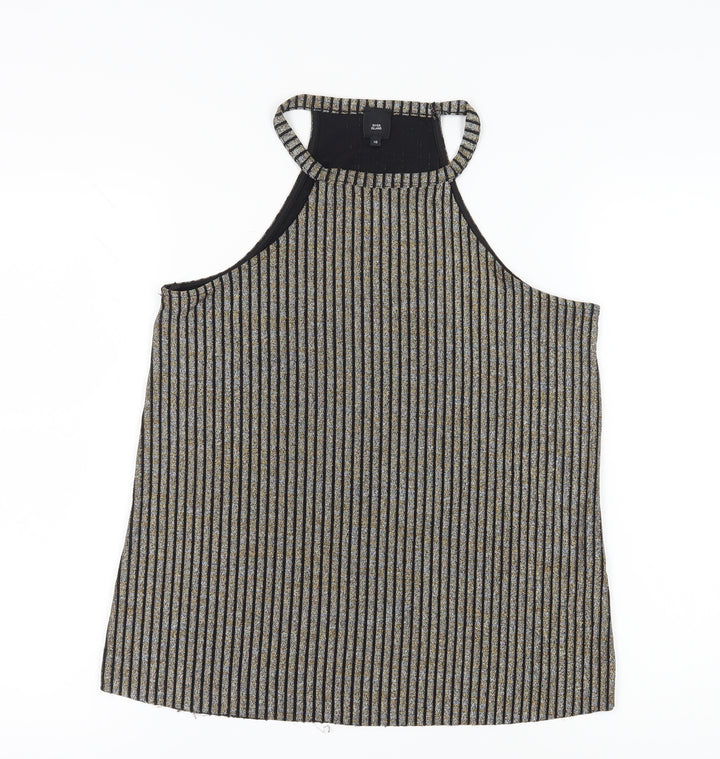 River Island Multicoloured Striped Halter Tank