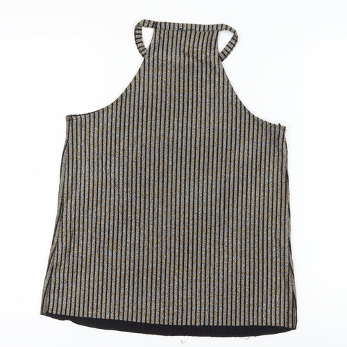 River Island Multicoloured Striped Halter Tank
