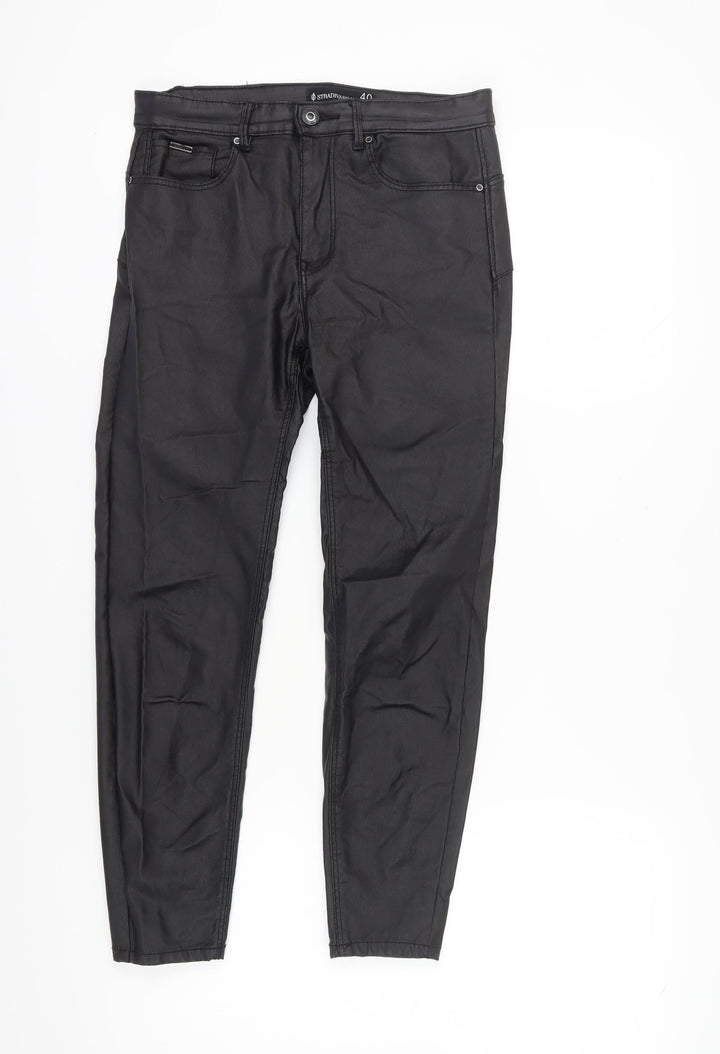 Stradivarius Women's Black Trousers UK 12
