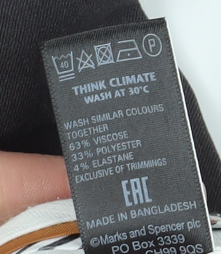 Marks and Spencer Women's Black Trousers Size 8 Casual