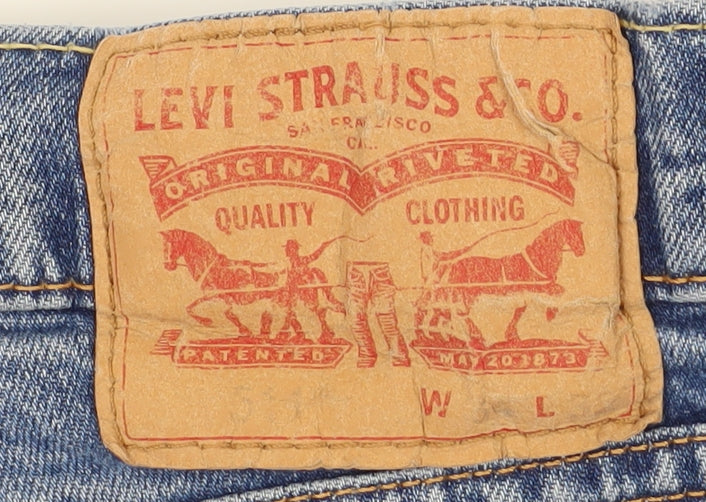 Levi Strauss Men's Blue Straight Jeans Size 34 Reg