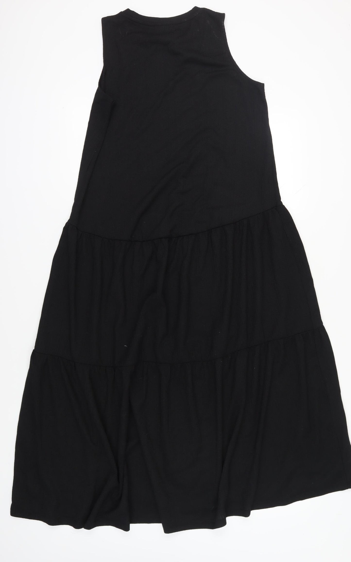 Warehouse Women's Black Sleeveless Long Swing Dress