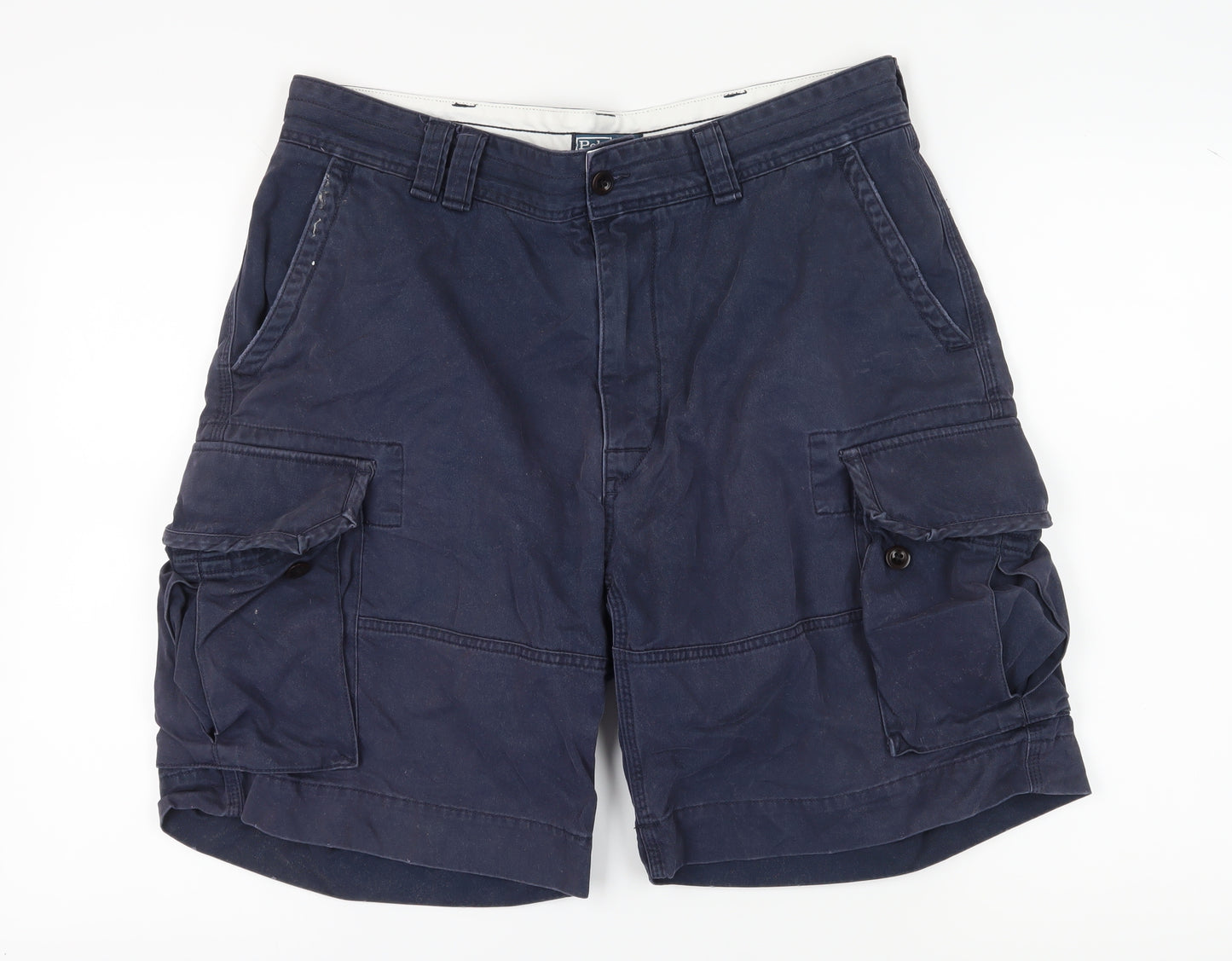 Ralph Lauren Men's Blue Cargo Shorts, Size 36