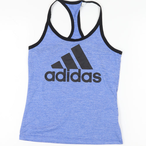 Adidas Women's Blue XS Racerback Tank Top