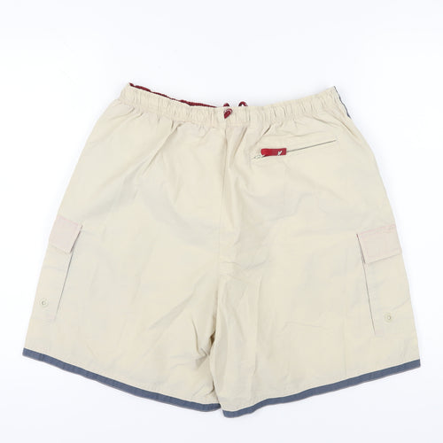Lee Cooper Men's Beige Cargo Shorts L – Casual Summer