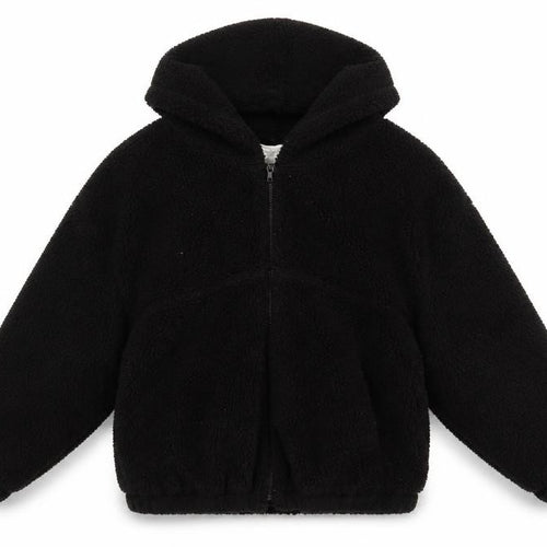 Zara Girls Black Hooded Jacket, 11-12 Years, Winter Essential