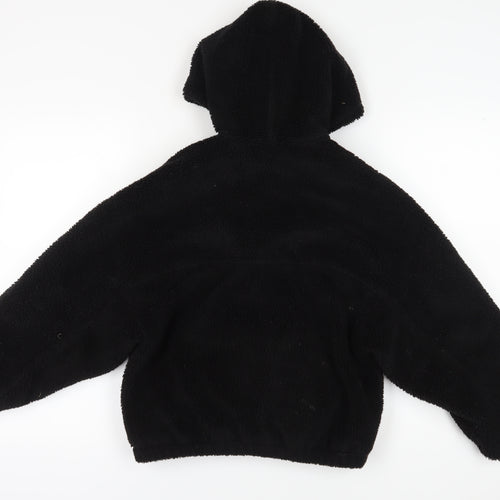 Zara Girls Black Hooded Jacket, 11-12 Years, Winter Essential
