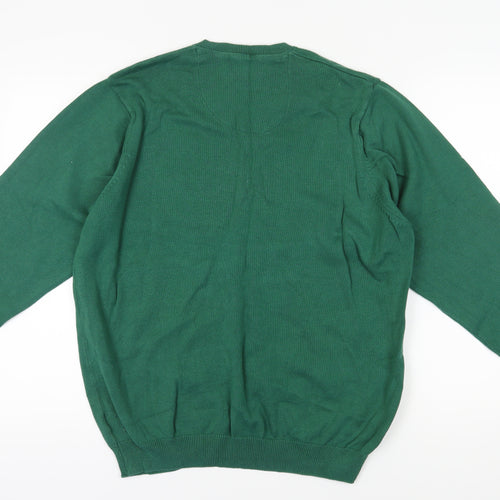 Marks and Spencer Men's Green XL Pullover Jumper