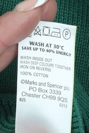Marks and Spencer Men's Green XL Pullover Jumper