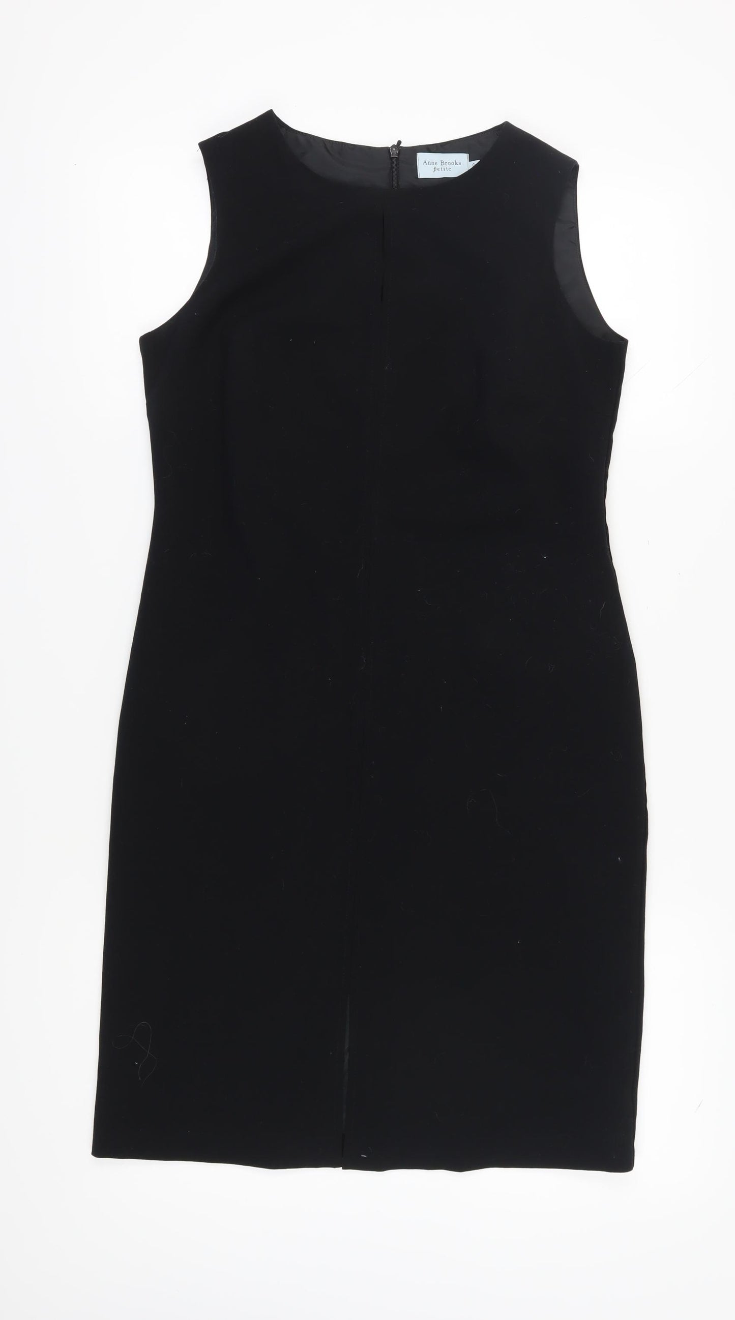 Anne Brooks Petite Black Sheath Dress Size 12