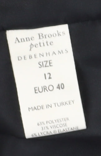 Anne Brooks Petite Black Sheath Dress Size 12