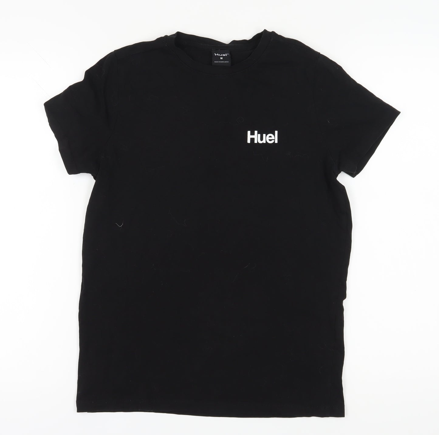 Huel Men Black M Regular Fit Logo T-Shirt
