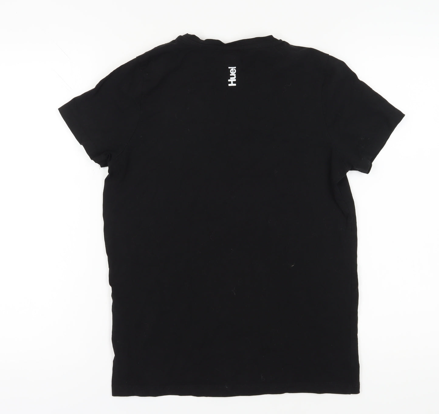 Huel Men Black M Regular Fit Logo T-Shirt