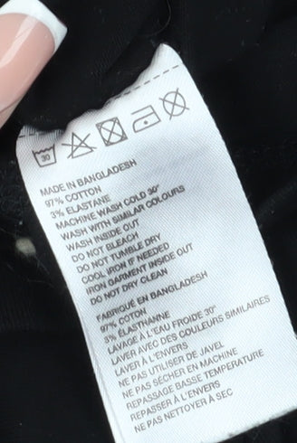 Huel Men Black M Regular Fit Logo T-Shirt