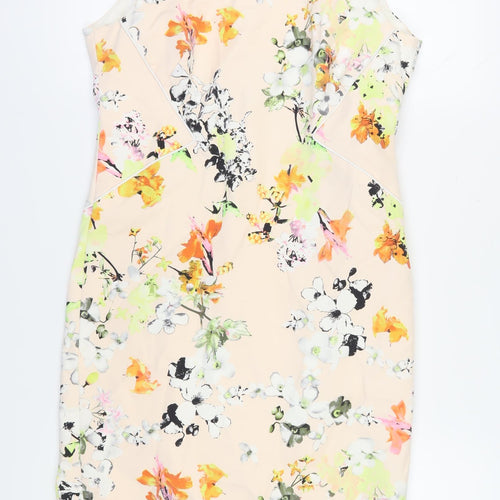 Dalia Collection Women's Multicoloured Sheath Dress, Size 12