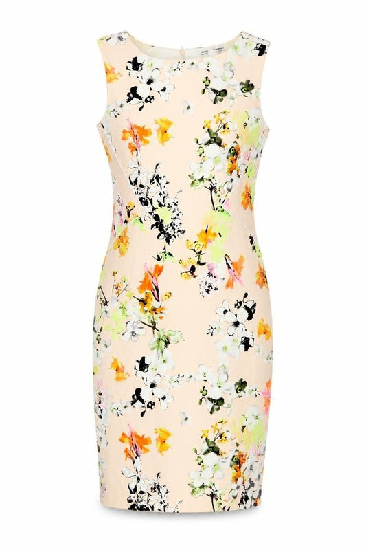 Front view of Dalia Collection Women's Multicoloured Sheath Dress, size 12