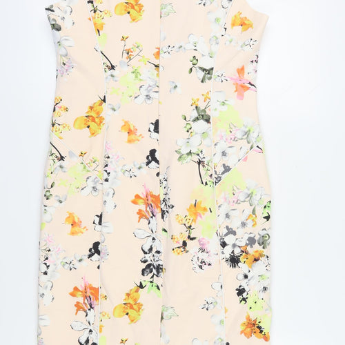 Dalia Collection Women's Multicoloured Sheath Dress, Size 12
