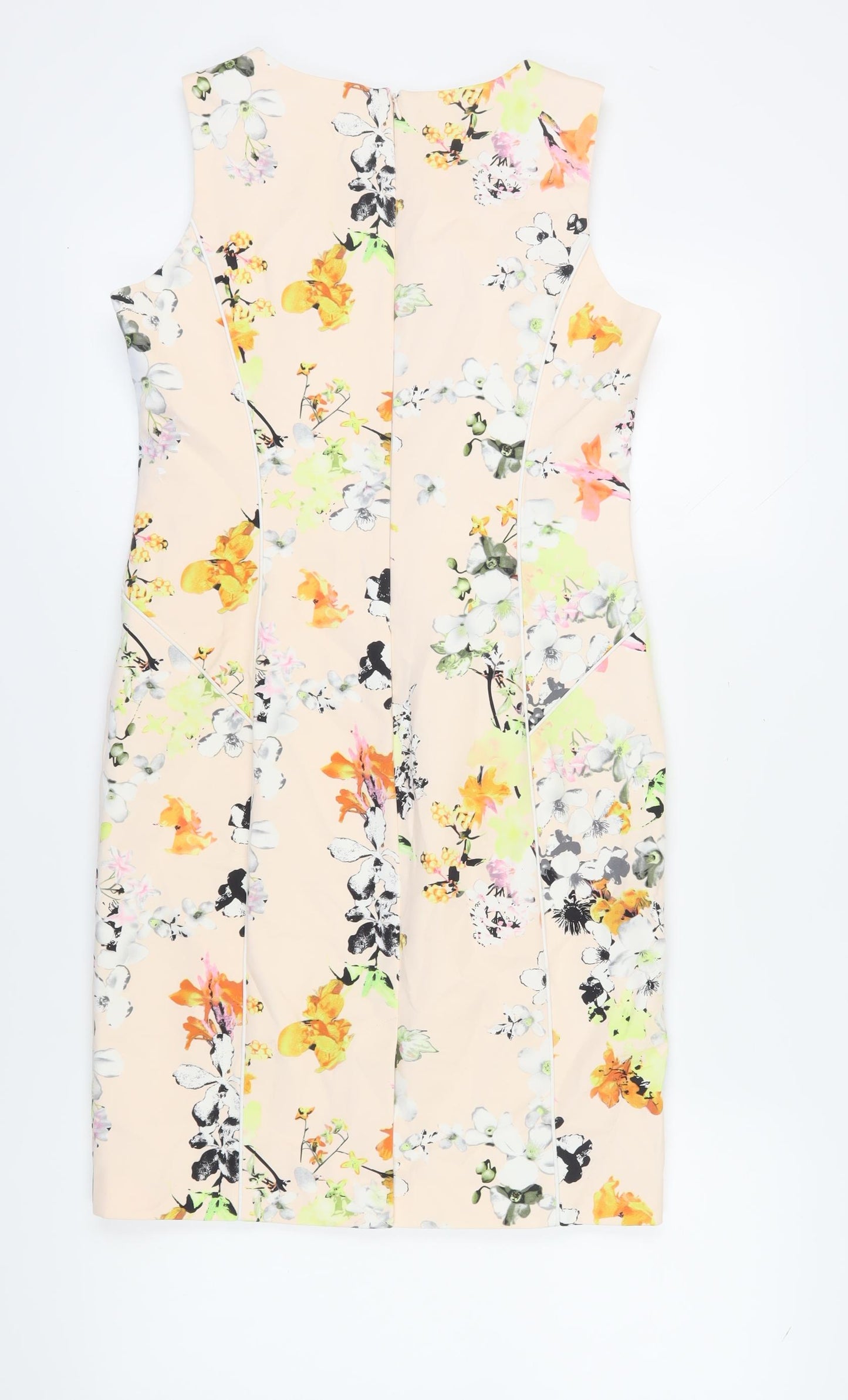 Dalia Collection Women's Multicoloured Sheath Dress, Size 12