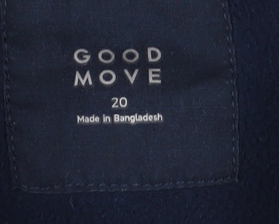 Marks and Spencer Women's Blue Fleece Jacket - Size 20